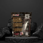 Sweeet Caroline roasted almonds bag, back with ingredients and nutrition label