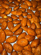 Close-up of Barkin' at Da Moon spicy roasted almonds