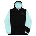 Sendy hooded windbreaker, black, front view