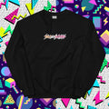 Send It Snacks unisex crewneck sweatshirt, black, front view